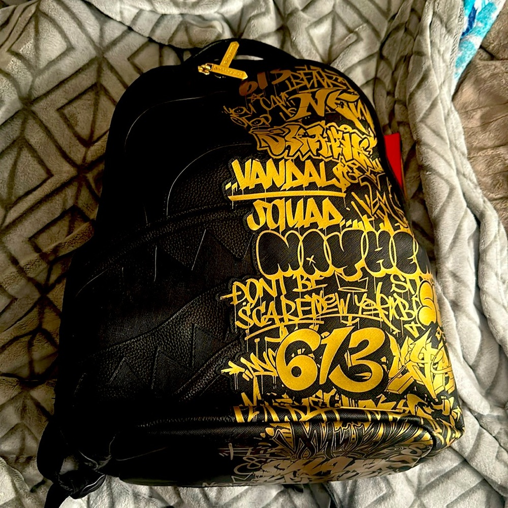 Golden Sprayground bag